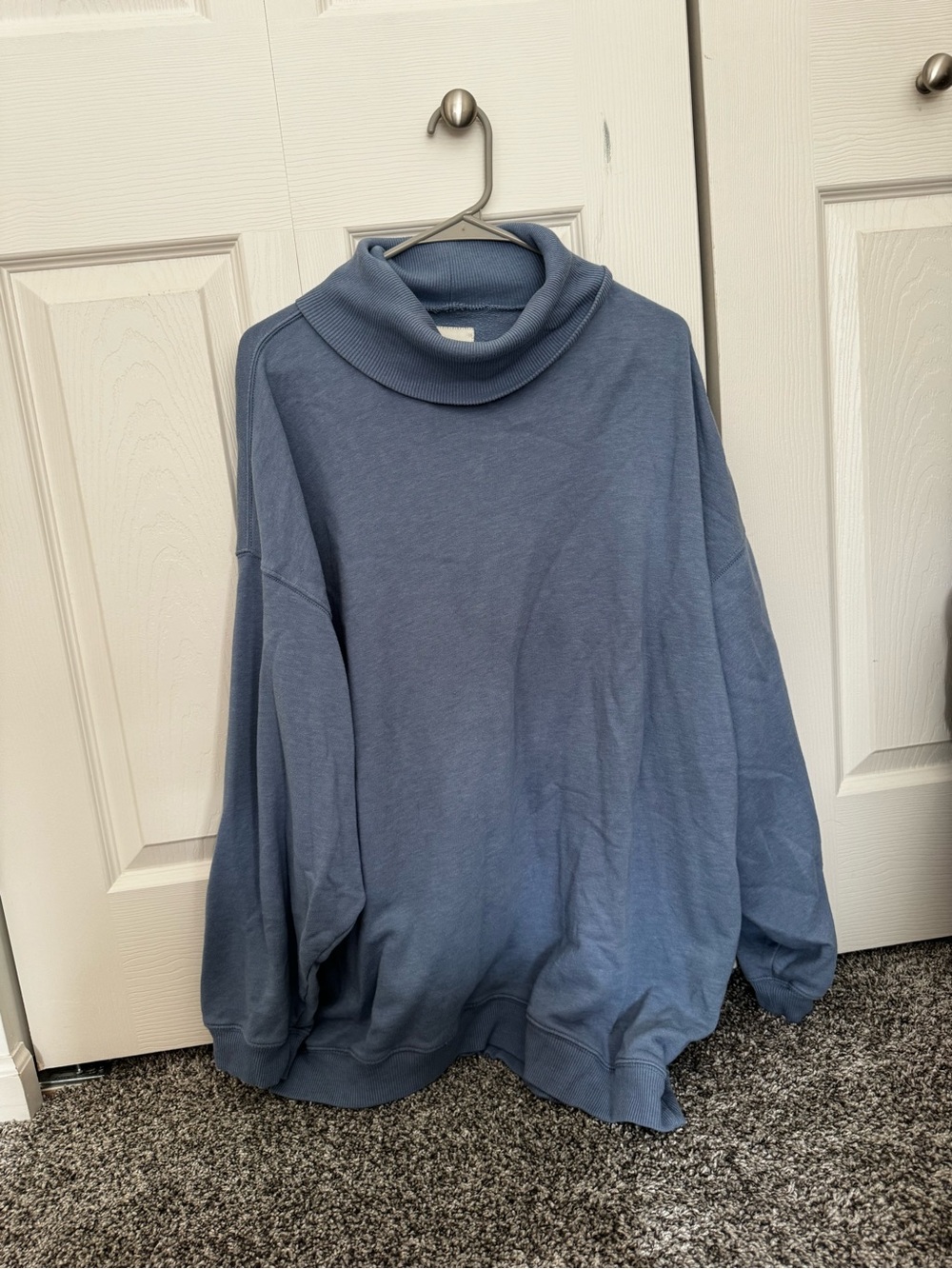 American Eagle Outfitters Blue Turtleneck Tunic Sweatshirt